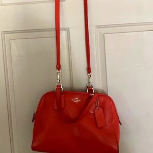 Genuine leather, Coach red shoulder bag, tags still on